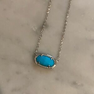 Kendra Scott Turquoise and Silver Necklace